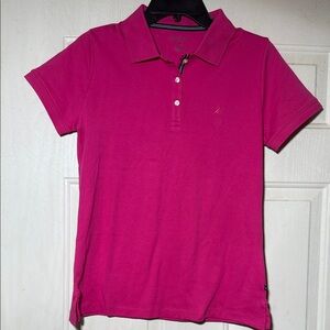 Nautica Pink Polo Shirt Size Medium NWT